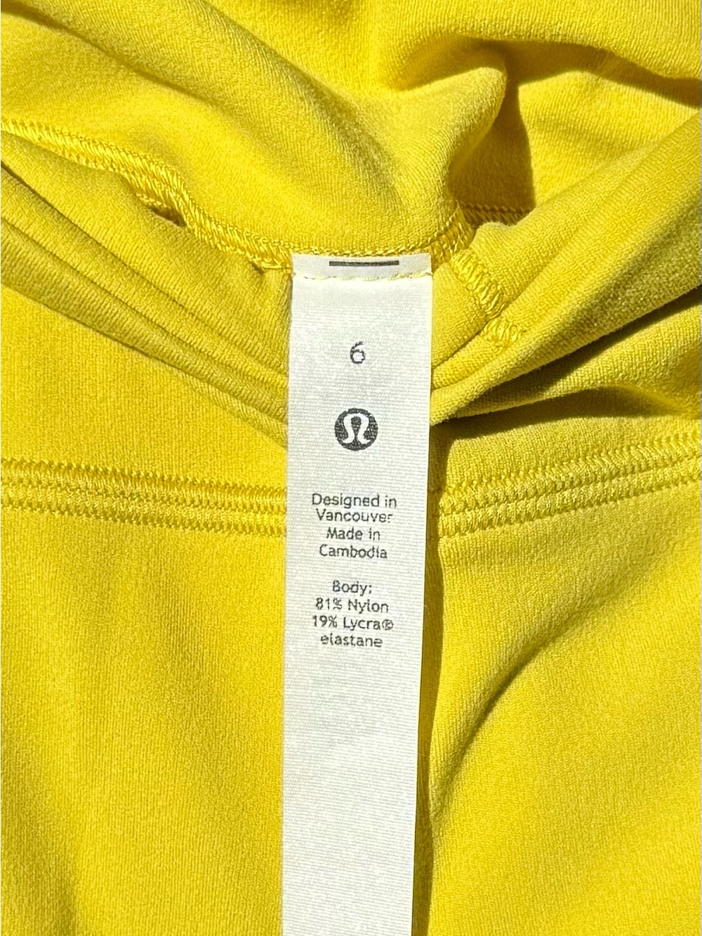 Lululemon Align High Rise 25” Yellow Pear Performance Leggings Size 6 - Picture 5 of 5
